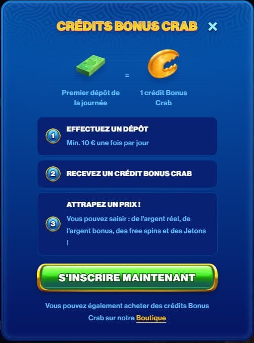 Spins Of Glory casino bonus Crab